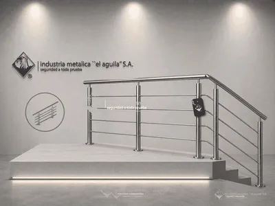 Barandas y pasamanos metálicos galvanizados para escaleras y balcones en Guatemala