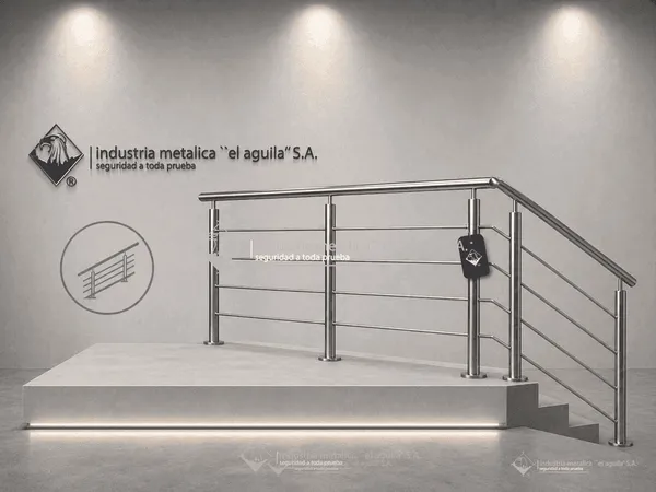 Barandas y pasamanos metálicos para escaleras y balcones fabricados en Guatemala