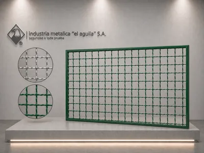 Malla ondulada galvanizada o forrada en PVC en planchas para cercos en Guatemala — El Aguila S.A.