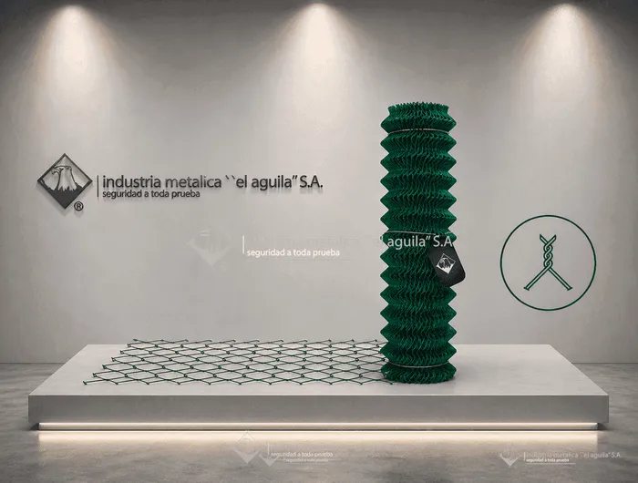 Malla ciclón forrada en PVC verde con triple torsión para canchas y residencias en Guatemala — El Aguila S.A.