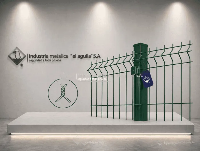 Reja estilo europeo electrosoldada con puntas defensivas para residencias en Guatemala — El Aguila S.A.